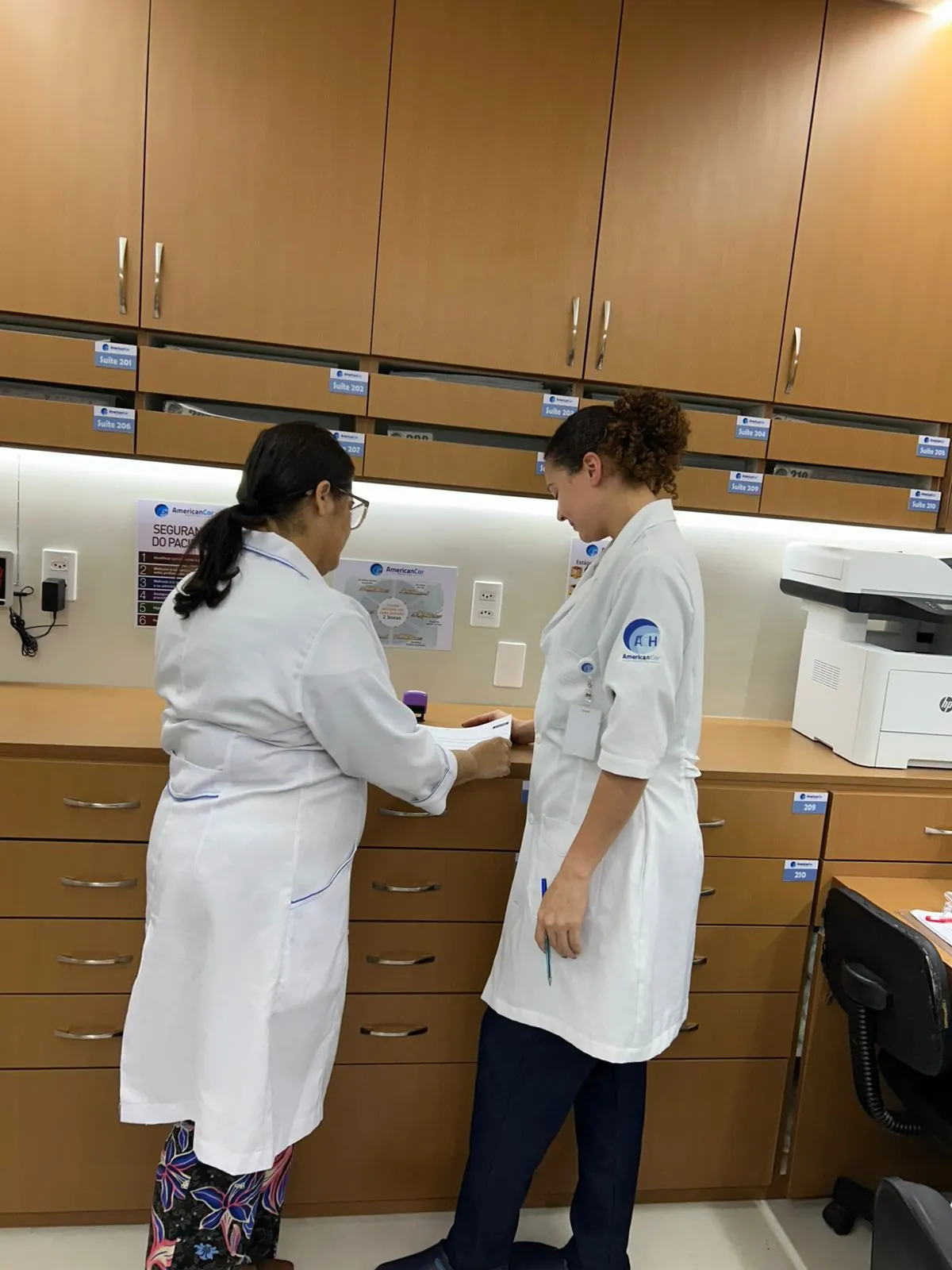 Profissionais da equipe de enfermagem do Hospital AmericanCor
