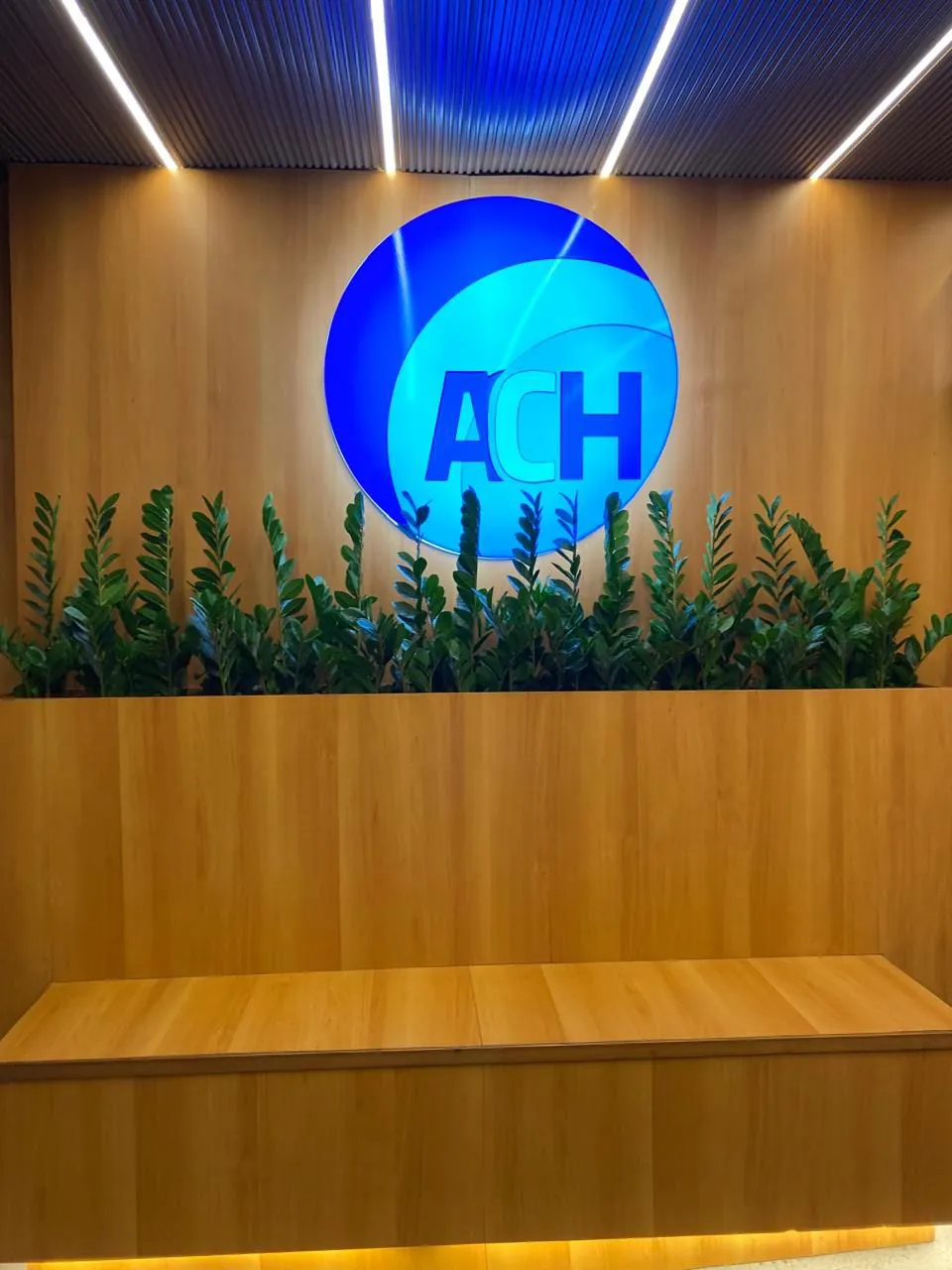 Recepção com identidade visual do Hospital AmericanCor